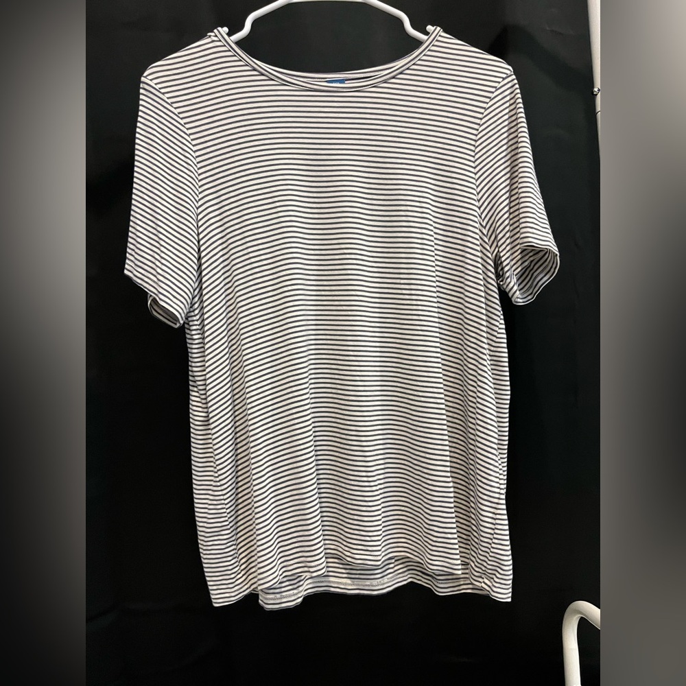 Classic Black and White Striped Shirt